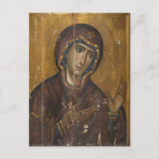 Theotokos (Maagd Maria) Orthodox Christelijk icoon Briefkaart (Voorkant)