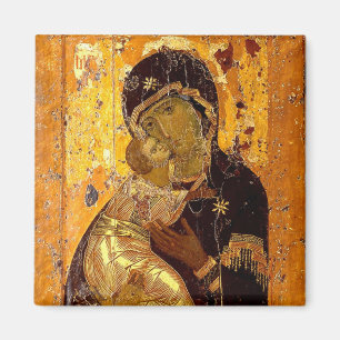 Theotokos van Vladimir orthodox Christelijk icoon Magneet