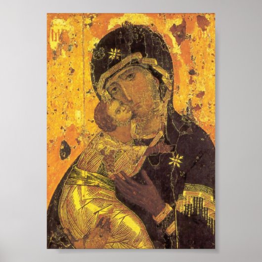 Theotokos van Vladimir Poster (Voorkant)