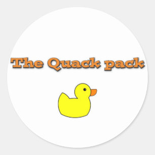 thequackpack.png ronde sticker