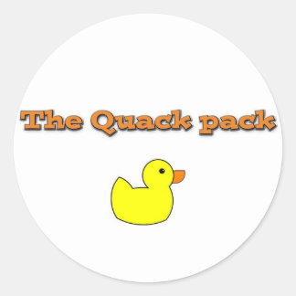 thequackpack.png ronde sticker