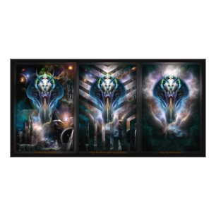 Thera Queen Fractal Trilogy 2XFrame Foto Afdruk