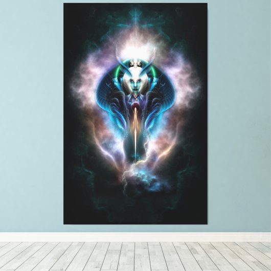 Thera The Etheral Queen Wrapped Canvas (Insitu (Houten vloer))