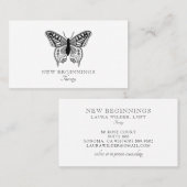 Therapeut Elegant Butterfly Visitekaartje (Voorkant / Achterkant)