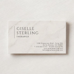 Therapeut Marble Steen Visitekaartje