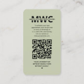 Therapeut Massage Spa Wellness Sage Modern IG Visitekaartje (Achterkant)