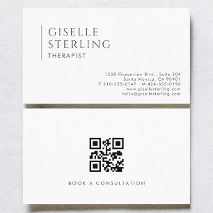 Therapeut moderne professionele QR-code Visitekaartje