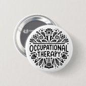 Therapeut op het werk ronde button 5,7 cm (Voorkant /achterkant)