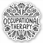 Therapeut op het werk sticker (Voorkant)