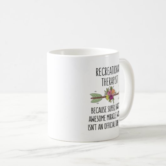 Thérapeute de loisir CTRS Idée cadeau Mug (Devant droit)
