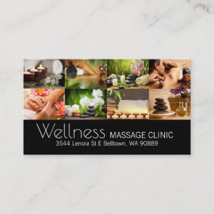 Thérapeute de massage, Clinique, Carte de visite