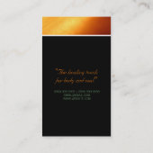 Thérapeute de massage, Clinique, Carte de visite d (Dos)