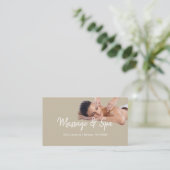 Thérapeute de massage, Clinique, Carte de visite d (Debout devant)