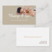 Thérapeute de massage, Clinique, Carte de visite d (Devant / Derrière)