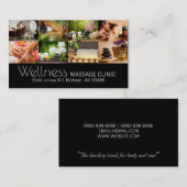 Thérapeute de massage, Clinique, Carte de visite d (Devant / Derrière)