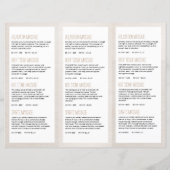 Thérapeute de massage en pierre Zen Brochure tripl (Dos)