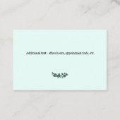 Thérapeute Eucalyptus Green Euro Carte de visite (Dos)