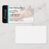 Thérapeute moderne de massage Cartes de visite mod (Devant / Derrière)