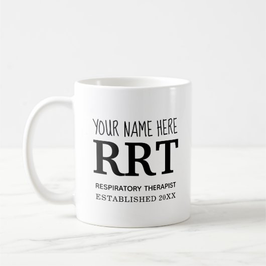 Thérapeute respiratoire TRC Mug personnalisable (Gauche)