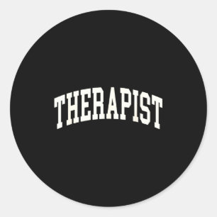 Therapeutische therapie counselor geestelijke gezo ronde sticker