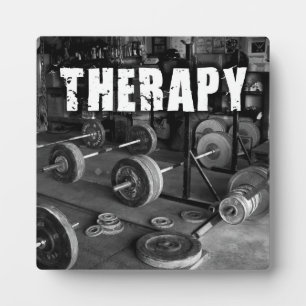 THERAPIE (Barbells) - Motivatie "Gewichtsverlies" Fotoplaat