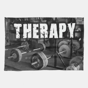 THERAPIE (Barbells) - Motivatie "Gewichtsverlies" Theedoek
