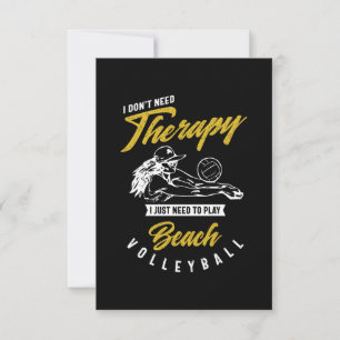 Therapie - Beach Volleyball RSVP Kaartje