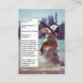 Thérapie Carte de Commerce de Chien pour Thérapie (Dos)