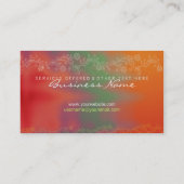 Thérapie couleur avec Carte de visite de logo (Dos)