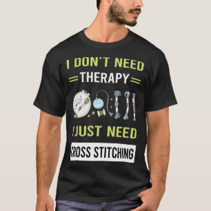 Therapie Cross Stitching T-shirt
