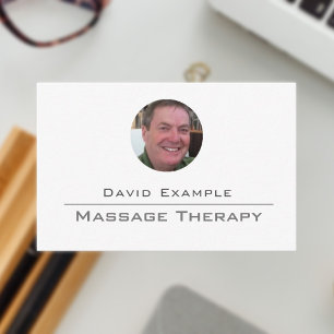 Thérapie de Massage avec Photo de Carte de Visite