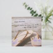 THÉRAPIE DE PLAGE 5,25 x 5,25 carte (Debout devant)