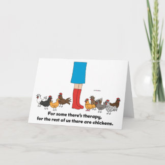 Thérapie de poulet - carte de voeux