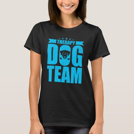 Therapie Dog Design - Therapy Dog Team T-shirt (Voorkant)