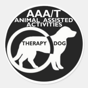 THERAPIE DOG DIERLIJKE BIJSTAND RONDE STICKER