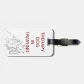 Therapie Dog in training label Bagagelabel (Achterkant horizontaal)