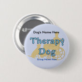 Therapie Dog Ronde Button 5,7 Cm (Voorkant /achterkant)