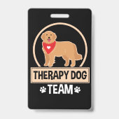 Therapie Dog Team Badge (Achterkant)