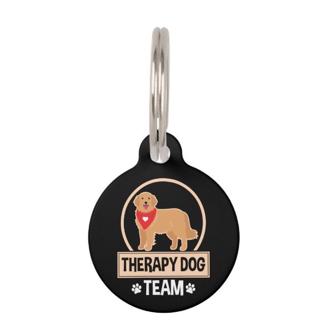 Therapie Dog Team Huisdierpenning (Voorkant)