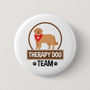 Therapie Dog Team Ronde Button 5,7 Cm