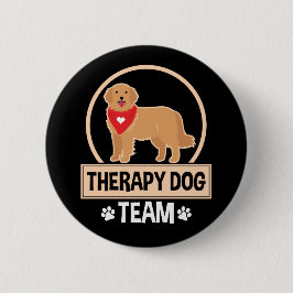 Therapie Dog Team Ronde Button 5,7 Cm