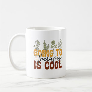 Therapie gaan is koele koffie mok