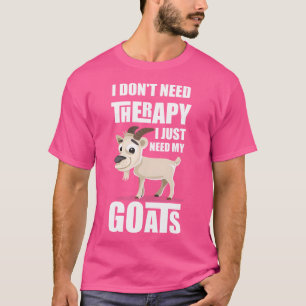 Therapie Geit Dierlijke Caprine Kleding Boer Geit T-shirt