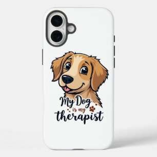 Therapie Hond Vibes iPhone 16 Plus Hoesje