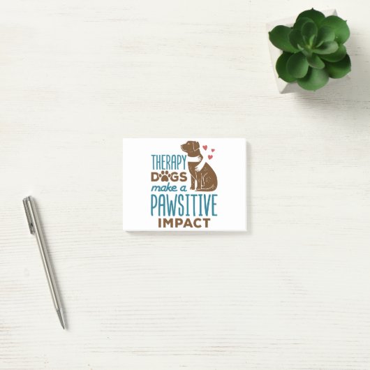 Therapie Honden maken een positief effect Post-it® Notes (Kantoor)