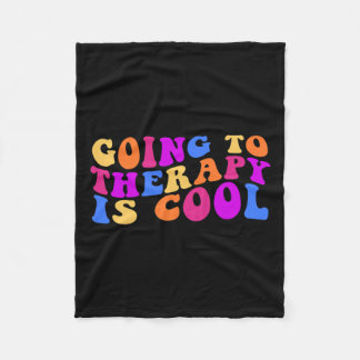 Therapie is cool mentale gezondheid zelfmoordbewus fleece deken