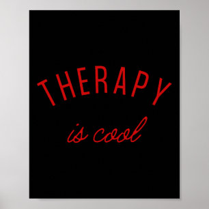 Therapie Is Cool Mentale Gezondheidsproblemen Bewu Poster