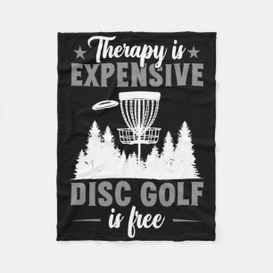 Therapie is duur Discgolf Discgolfer Fleece Deken