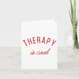 Therapie is een coole bewustzijnstherapie voor gee kaart