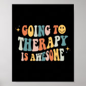 Therapie is Geweldige mentaal gezondheidsbewustzij Poster (Voorkant)